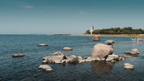 Fond d'écran Côte du phare 4K · ocean · 3840×2160