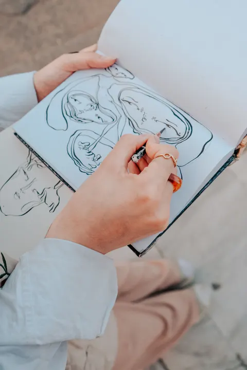 Line Art Phone Wallpaper · illustration · 1440×2160