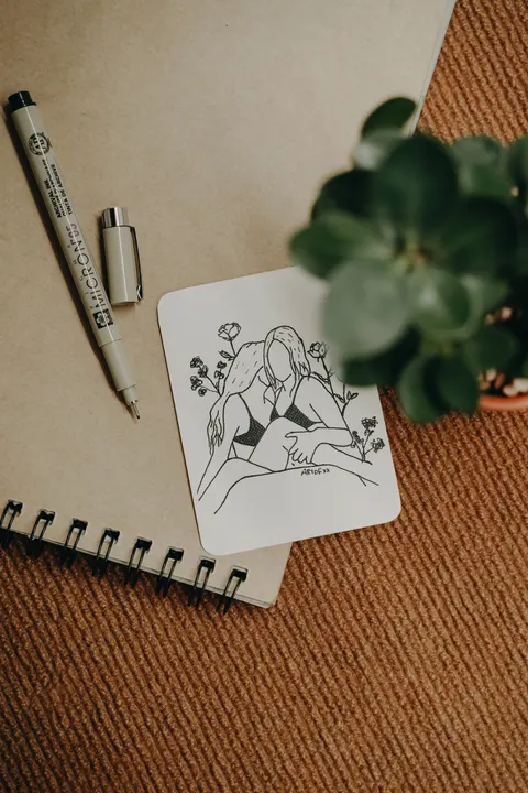 Line Art Phone Wallpaper · illustration · 1440×2160