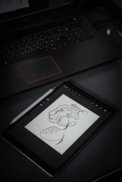 Line Art Phone Wallpaper · illustration · 1440×2157