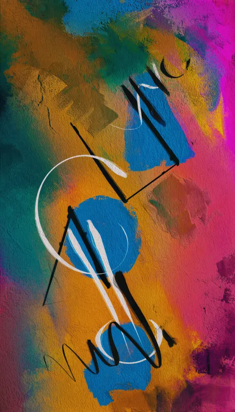 Abstract Paint Phone Wallpaper · illustration · 1440×2520