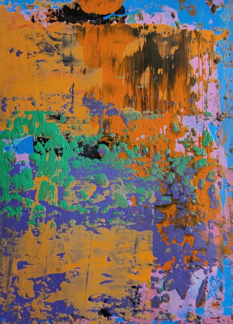 Abstract Paint Phone Wallpaper · illustration · 1440×2004