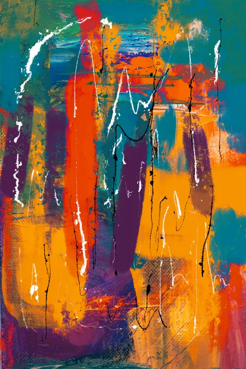 Abstract Paint Phone Wallpaper · illustration · 1440×2160