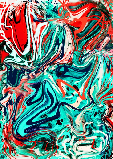 Abstract Paint Phone Wallpaper · illustration · 1440×2016