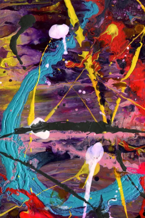 Abstract Paint Phone Wallpaper · illustration · 1440×2160