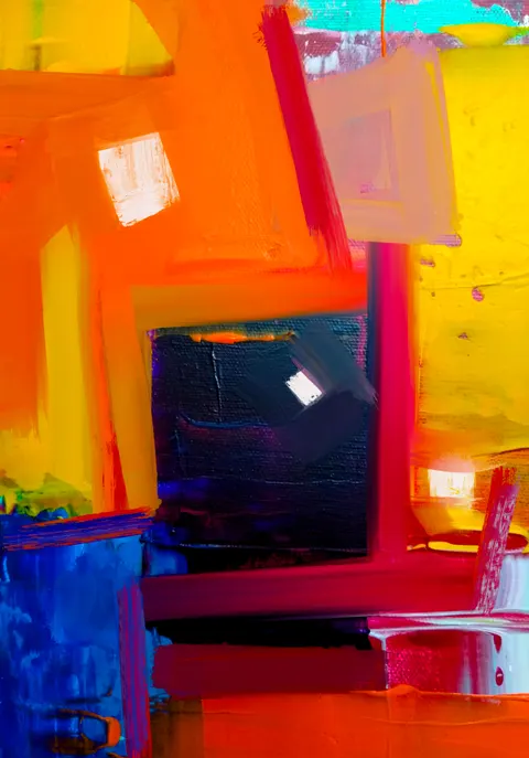 Abstract Paint Phone Wallpaper · illustration · 1440×2062