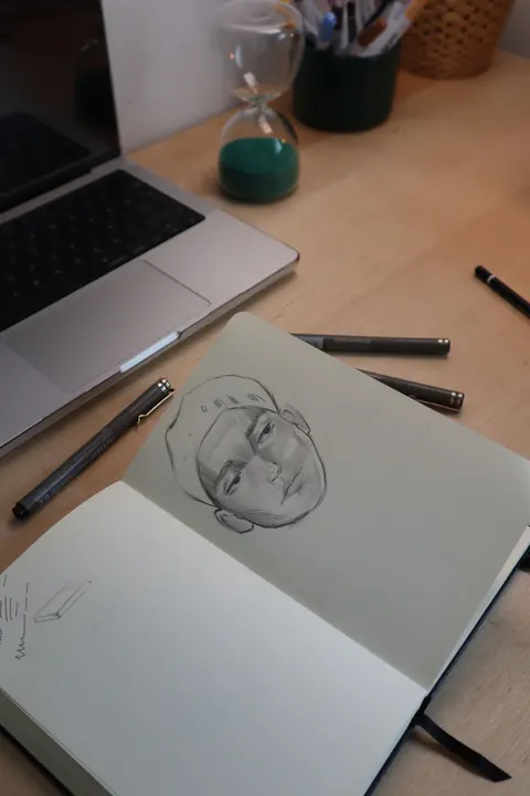 Ink Sketch Phone Wallpaper · illustration · 1440×2160