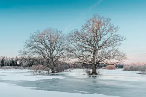 Обои Замёрзшее озеро 4K · nature · 3840×2560