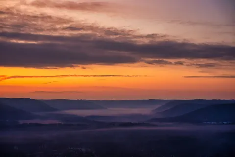 Misty Valley 4K Wallpaper · nature · 3840×2560