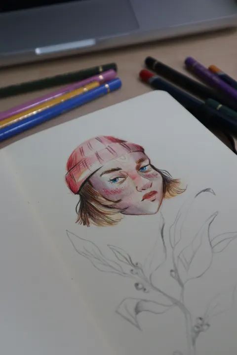 Ink Sketch Phone Wallpaper · illustration · 1440×2160
