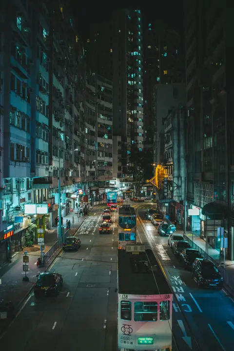 Night Street Phone Wallpaper · street · 1440×2160