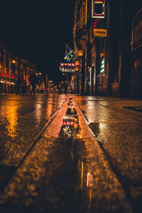 Night Street Phone Wallpaper · street · 1440×2160