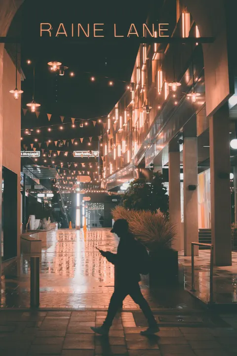 Night Street Phone Wallpaper · street · 1440×2160