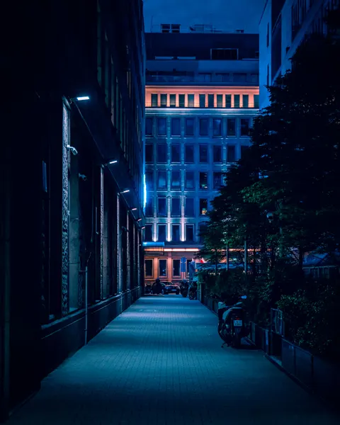 Night Street Phone Wallpaper · street · 1440×1800