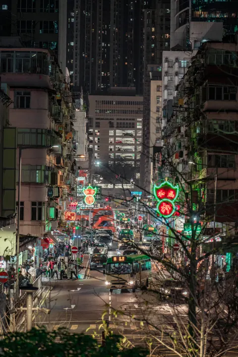 Night Street Phone Wallpaper · street · 1440×2159