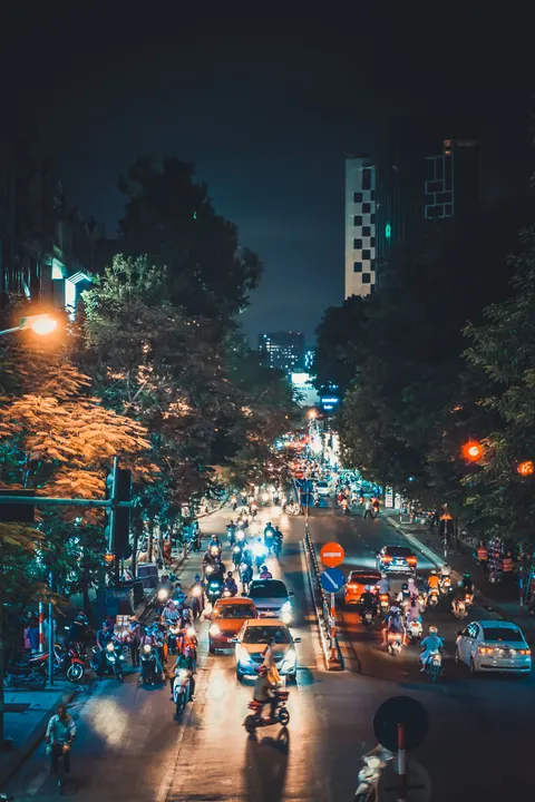 Night Street Phone Wallpaper · street · 1440×2160
