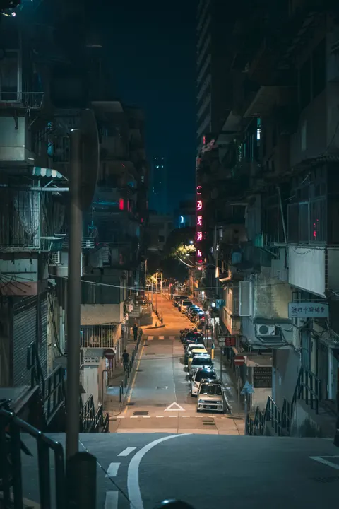 Night Street Phone Wallpaper · street · 1440×2160