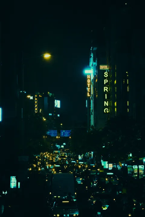 Night Street Phone Wallpaper · street · 1440×2160