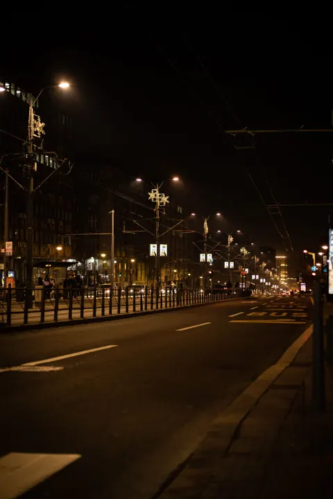 Night Street Phone Wallpaper · street · 1440×2160