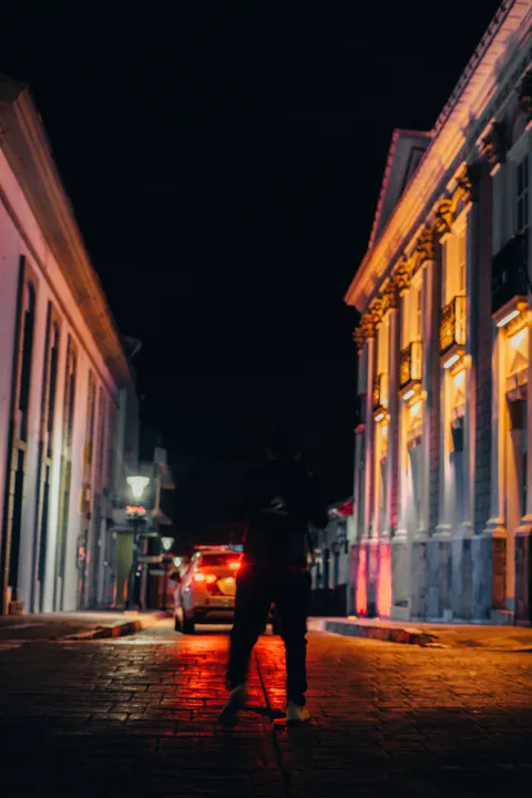 Night Street Phone Wallpaper · street · 1440×2159