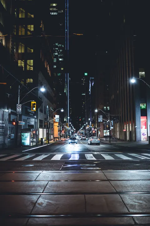 Night Street Phone Wallpaper · street · 1440×2160