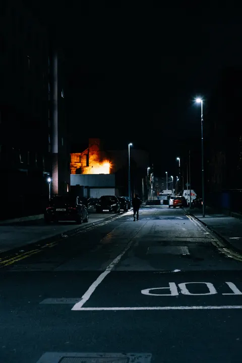 Night Street Phone Wallpaper · street · 1440×2160