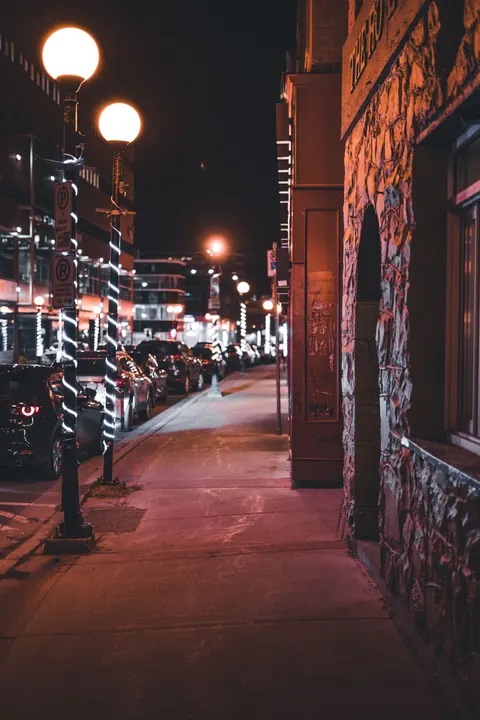 Night Street Phone Wallpaper · street · 1440×2160