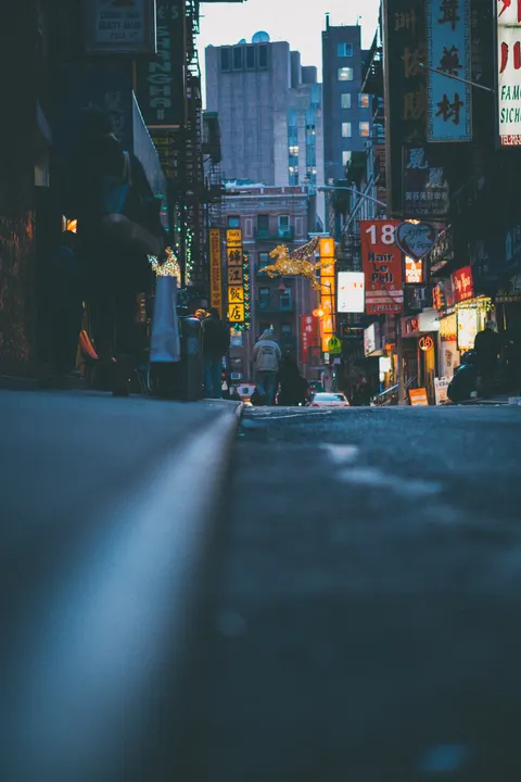 Night Street Phone Wallpaper · street · 1440×2160