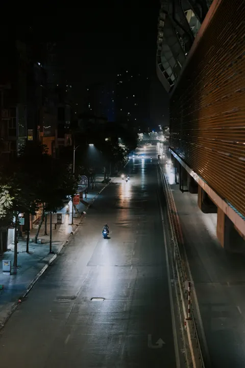 Night Street Phone Wallpaper · street · 1440×2160