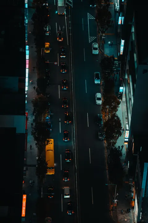 Night Street Phone Wallpaper · street · 1440×2160
