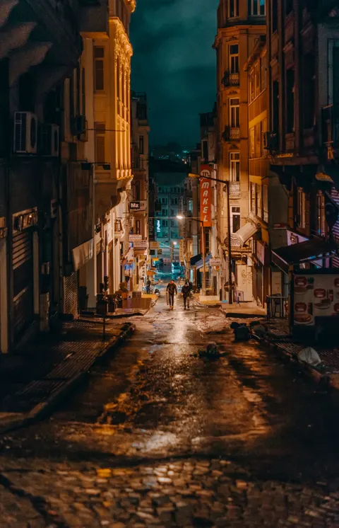 Night Street Phone Wallpaper · street · 1440×2237