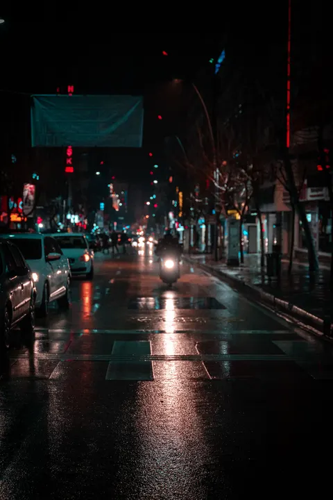 Night Street Phone Wallpaper · street · 1440×2160