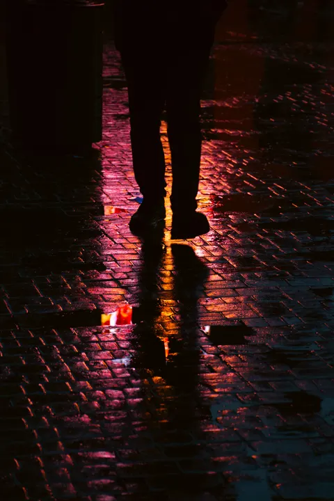 Rainy Street Phone Wallpaper · street · 1440×2160
