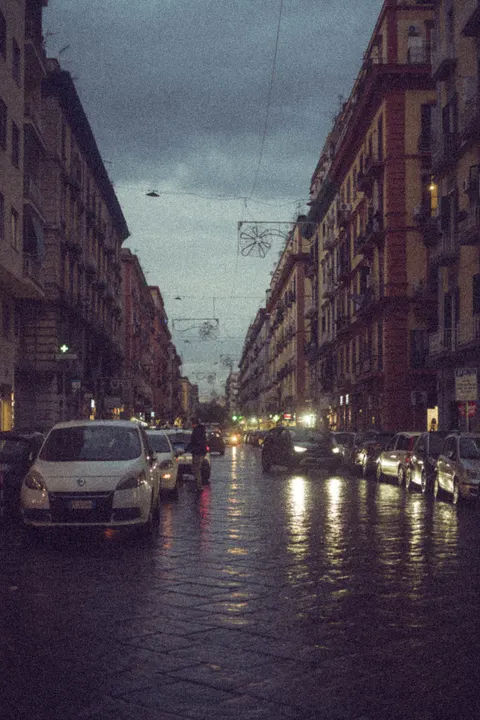 Rainy Street Phone Wallpaper · street · 1440×2160