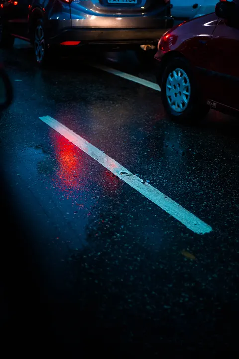 Rainy Street Phone Wallpaper · street · 1440×2160