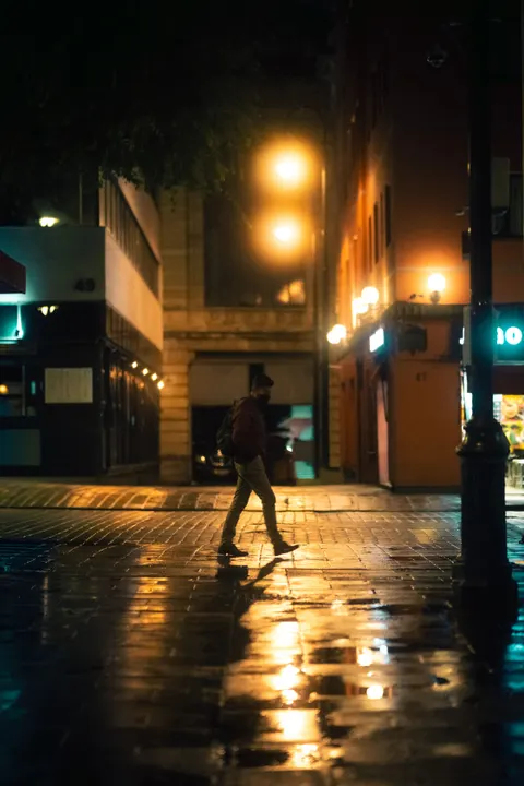 Rainy Street Phone Wallpaper · street · 1440×2160