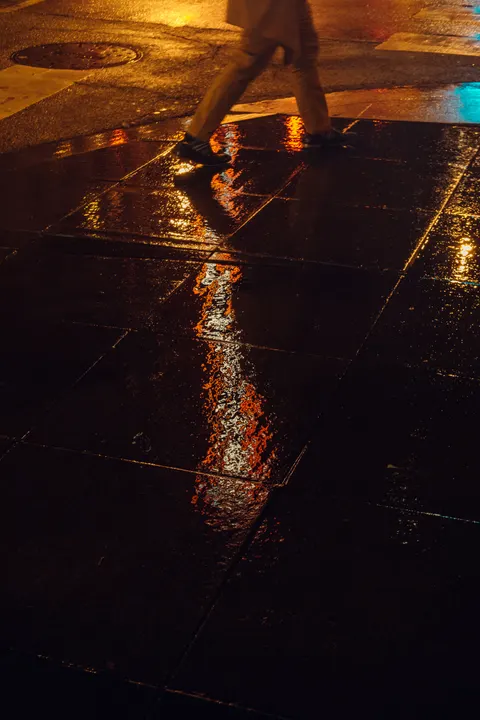 Rainy Street Phone Wallpaper · street · 1440×2160