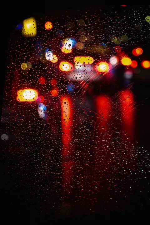 Rainy Street Phone Wallpaper · street · 1440×2160