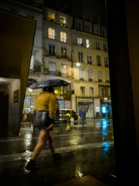 Rainy Street Phone Wallpaper · street · 1440×1920