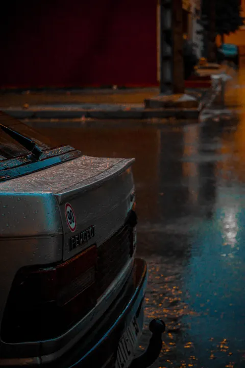 Rainy Street Phone Wallpaper · street · 1440×2160