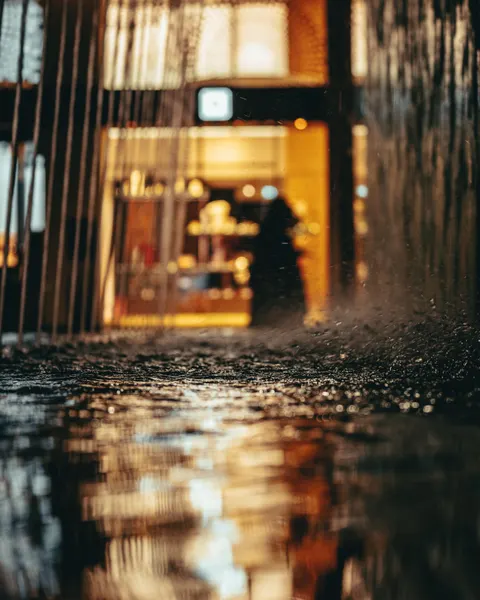 Rainy Street Phone Wallpaper · street · 1440×1800