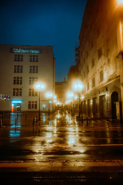 Rainy Street Phone Wallpaper · street · 1440×2160