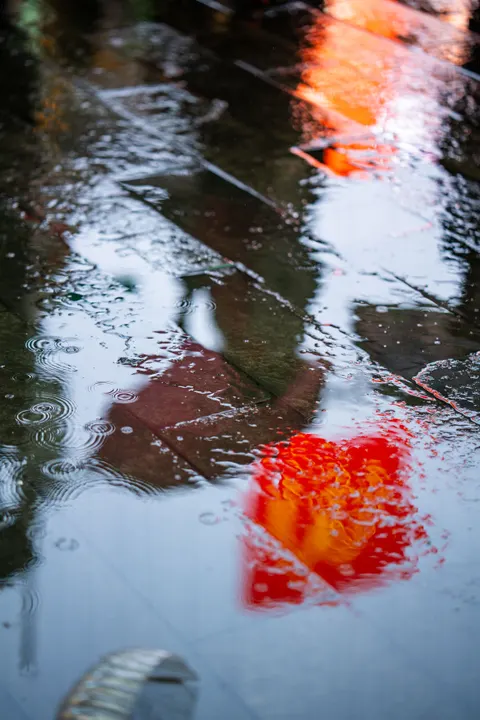 Rainy Street Phone Wallpaper · street · 1440×2160