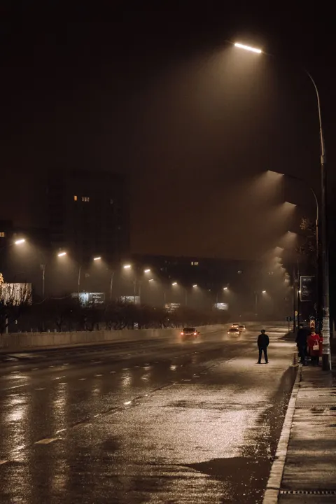Rainy Street Phone Wallpaper · street · 1440×2160