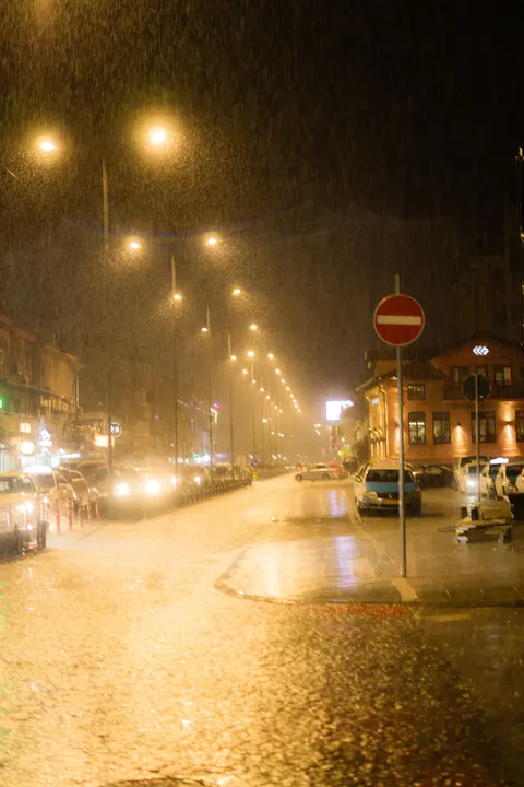 Rainy Street Phone Wallpaper · street · 1440×2160