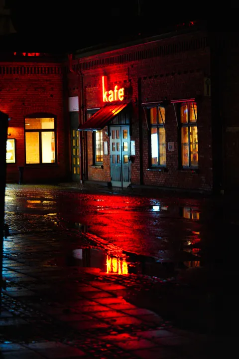 Rainy Street Phone Wallpaper · street · 1440×2158
