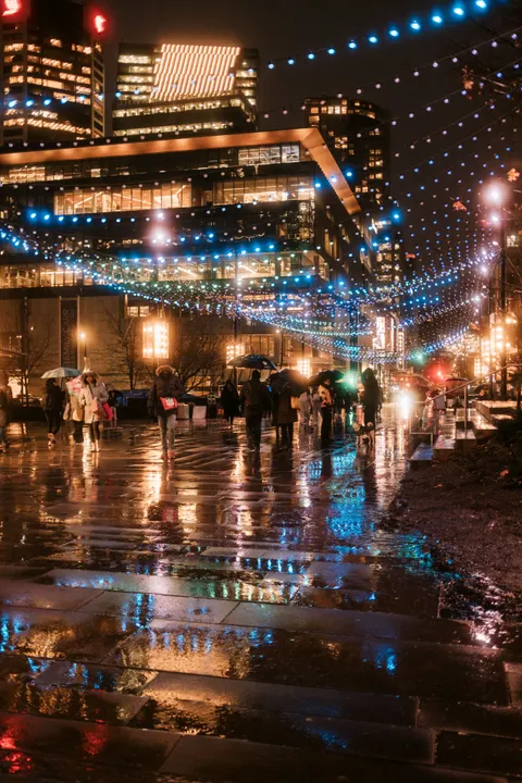 Rainy Street Phone Wallpaper · street · 1440×2160