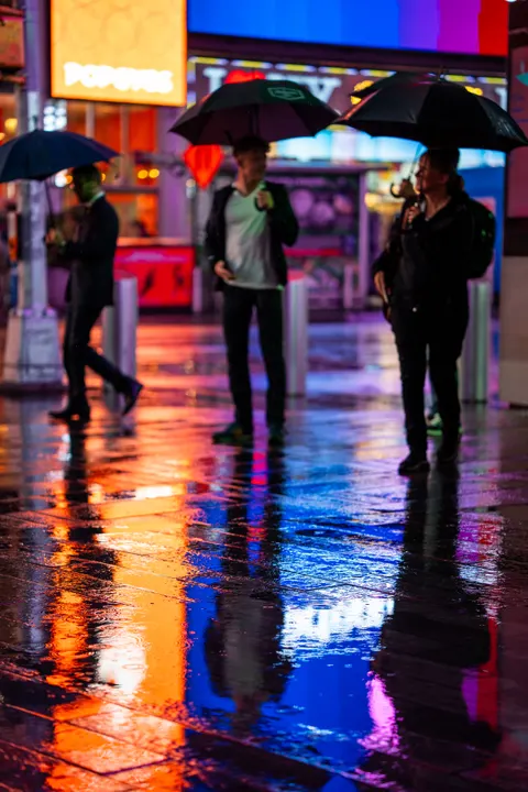 Rainy Street Phone Wallpaper · street · 1440×2160
