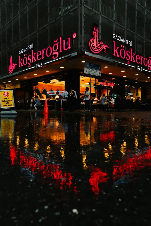 Rainy Street Phone Wallpaper · street · 1440×2160