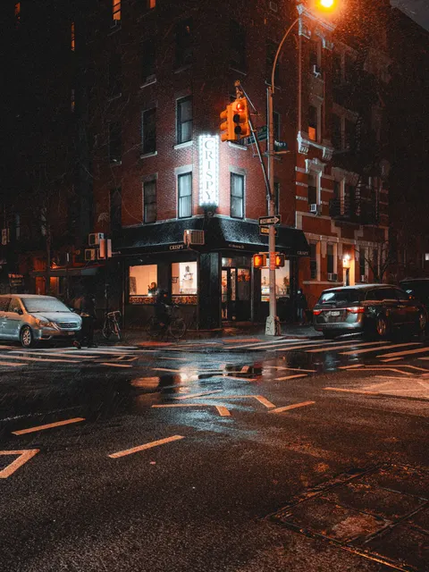 Rainy Street Phone Wallpaper · street · 1440×1920